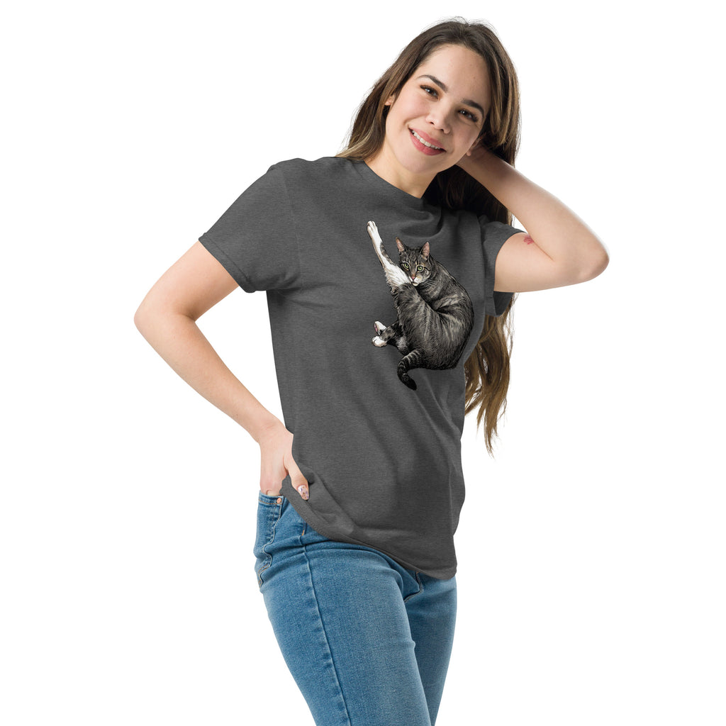 Heather Grey Tabby Cat Classic Tee