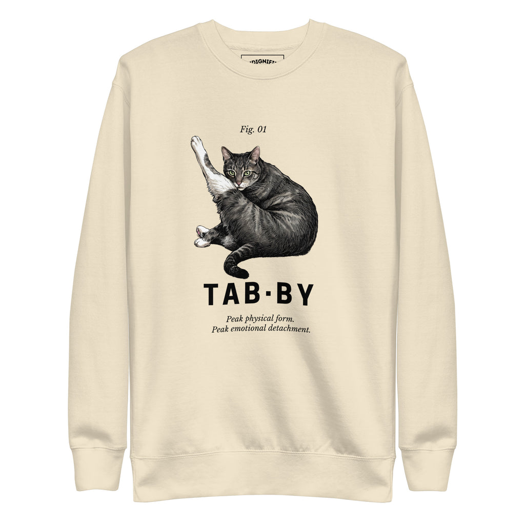 Bone Tabby Cat Graphic Sweatshirt
